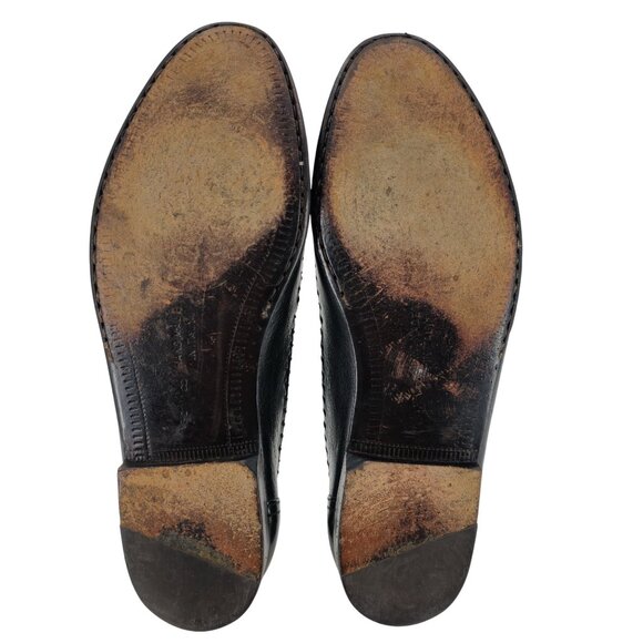 Vintage Crocodile Italy Handmade Bruno Magli Mens 8M Exotic Loafers Dress Shoes main image 7